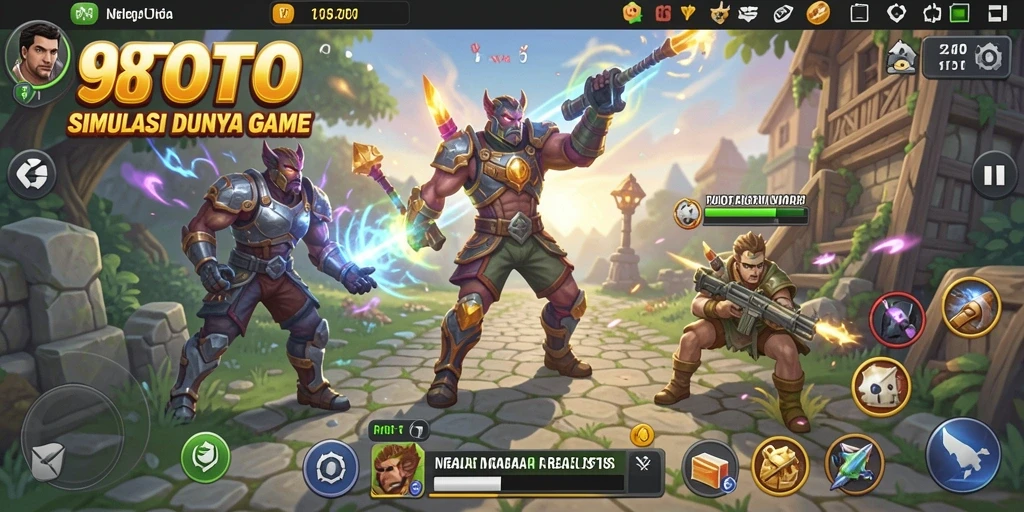Tampilan gameplay 98TOTO yang menarik dan realistis.
