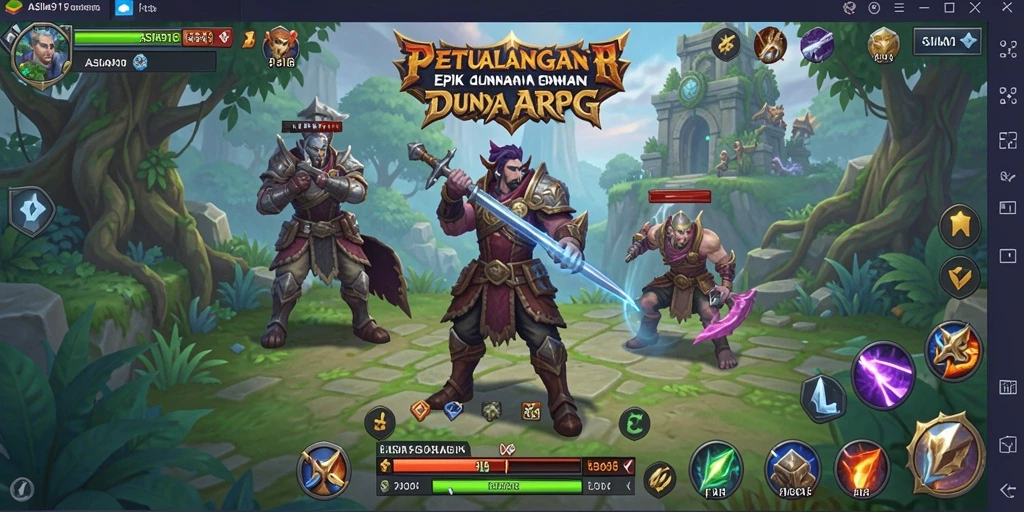 Tampilan menakjubkan dari gameplay ARPG ASIA918.