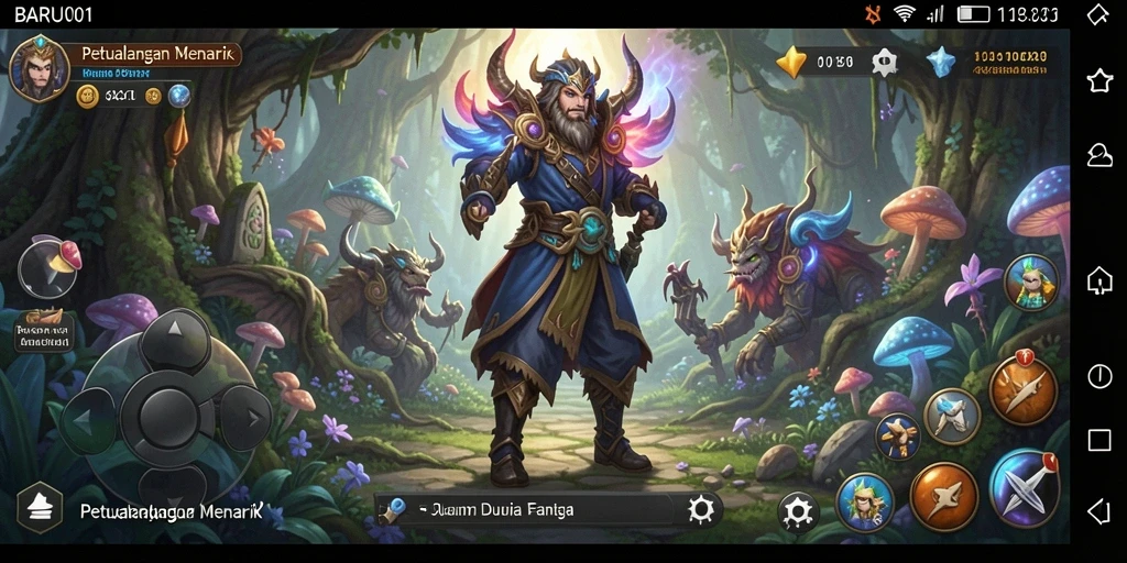 Tampilan gameplay seru dan mendebarkan dalam BARU01.