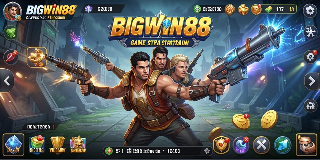 Screenshot dari gameplay strategi BIGWIN88 yang intens.