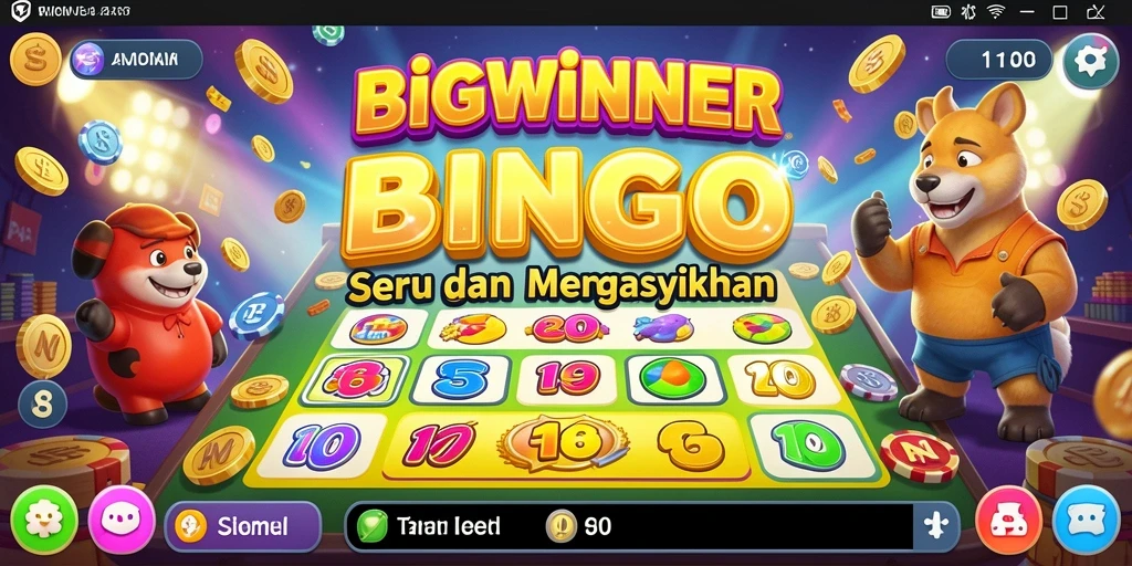 Screenshot gameplay BIGWINNER menampilkan keseruan bermain Bingo.
