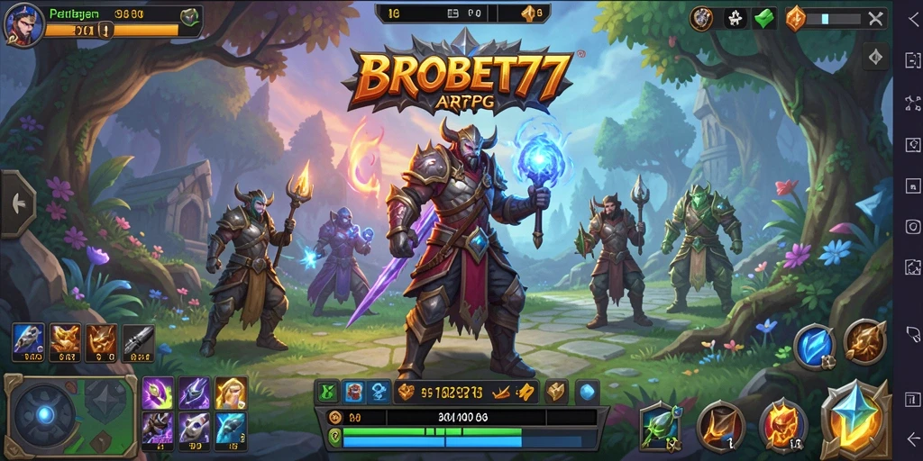Tampilan gameplay mendebarkan dari BROBET77 dengan aksi karakter yang intens.