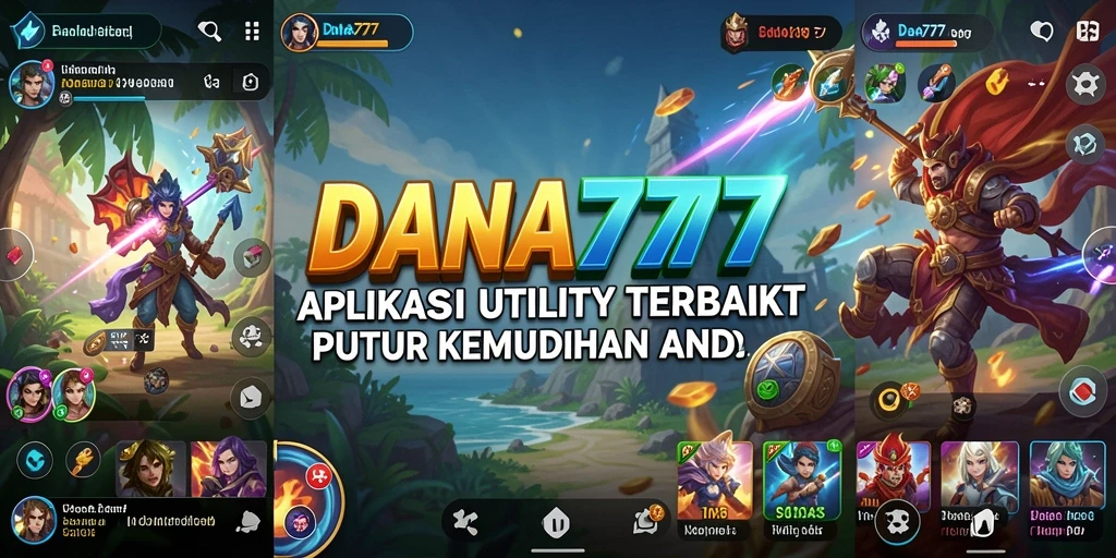 Screenshot DANA777 menunjukkan antarmuka yang intuitif dan fitur-fitur Utility.