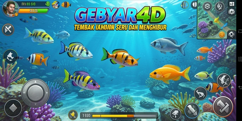 Tangkap ikan dengan seru dalam gameplay GEBYAR4D.