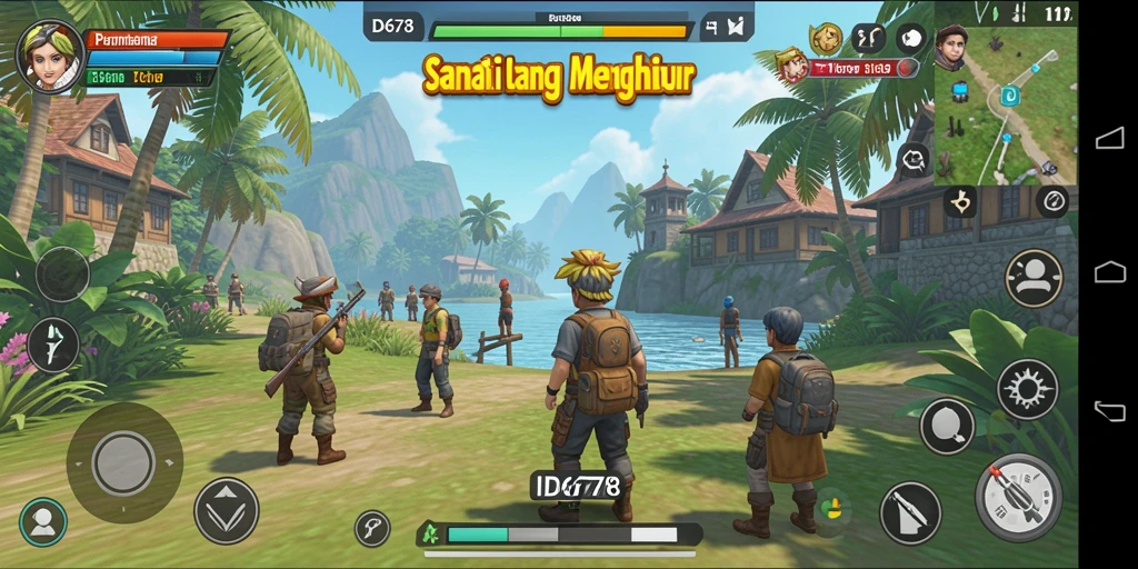 Tampilan gameplay menarik di ID678 dengan grafis cerah dan gameplay sederhana.