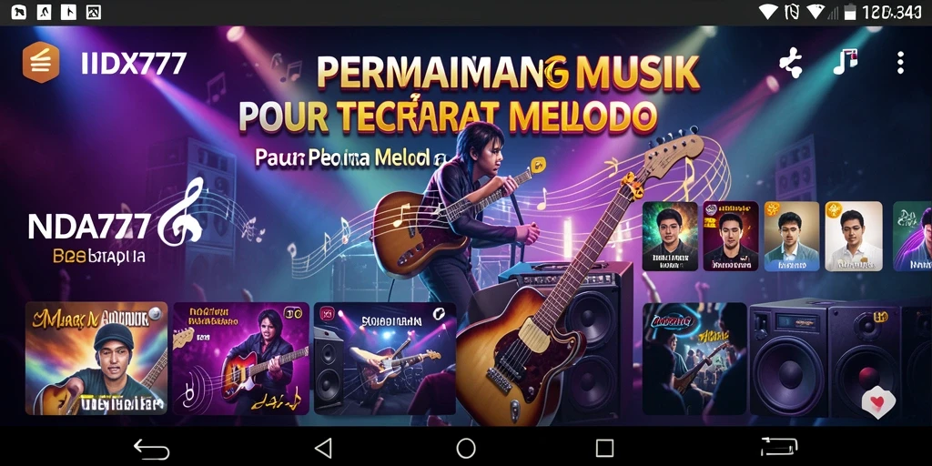 Menampilkan gameplay <strong>IDX777</strong> dengan interaksi musik yang menyenangkan.