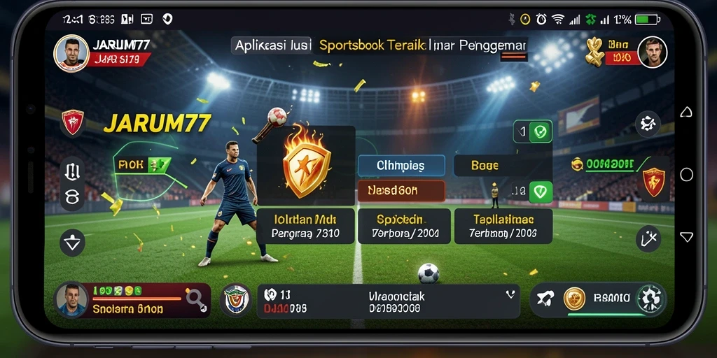 Tampilan gameplay Sportsbook yang menarik dan interaktif di JARUM77.