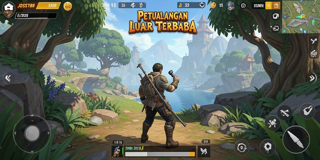 Menampilkan gameplay mendebarkan di dunia terbuka yang luas.