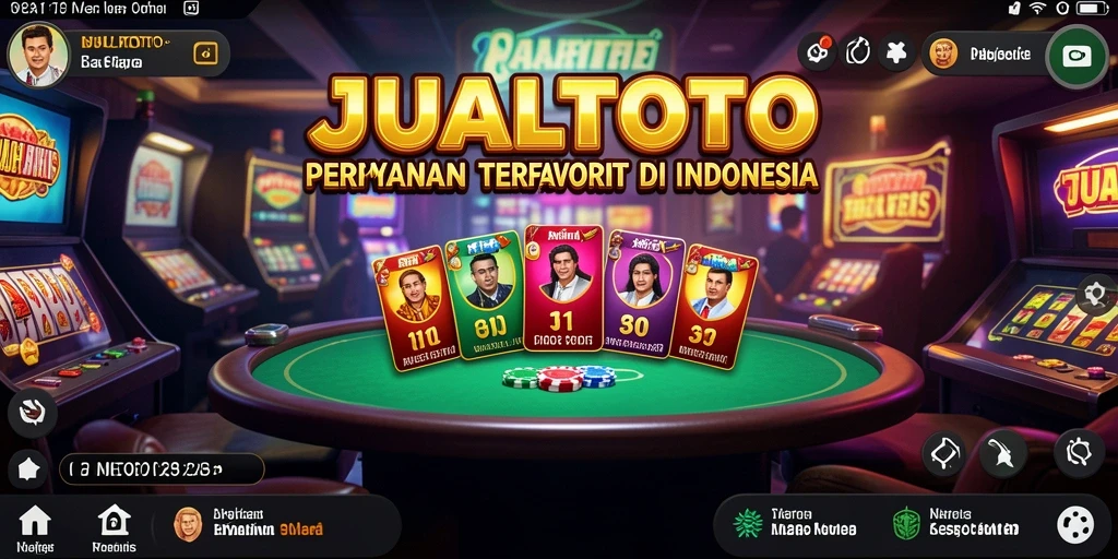 Tampilan gameplay JUALTOTO yang mengasyikkan di kasino virtual.