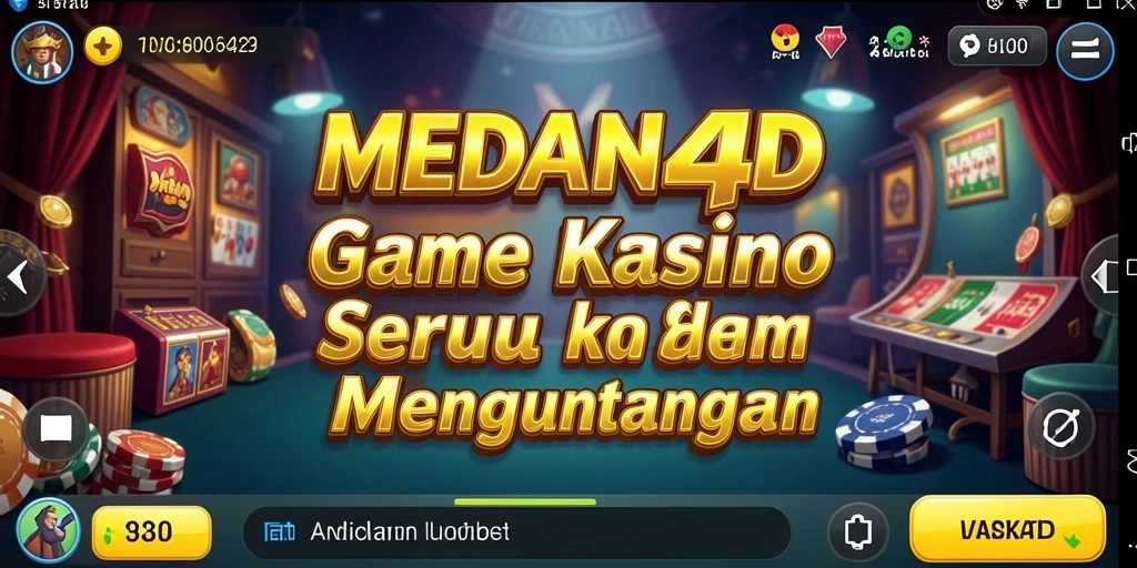 Tampilan gameplay seru dari MEDAN4D dengan berbagai pilihan permainan Kasino.