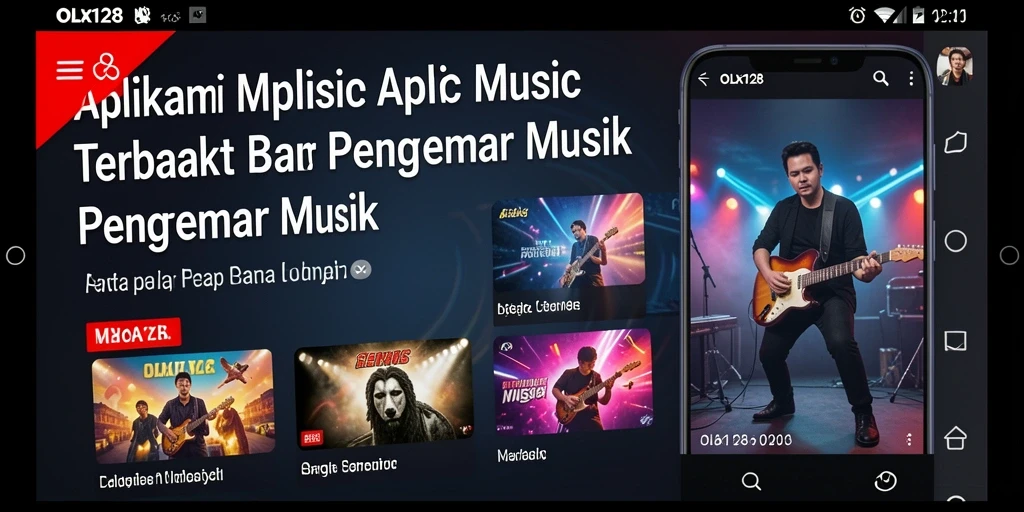 Screenshot OLX128 menampilkan pengalaman mendengar musik yang menakjubkan.