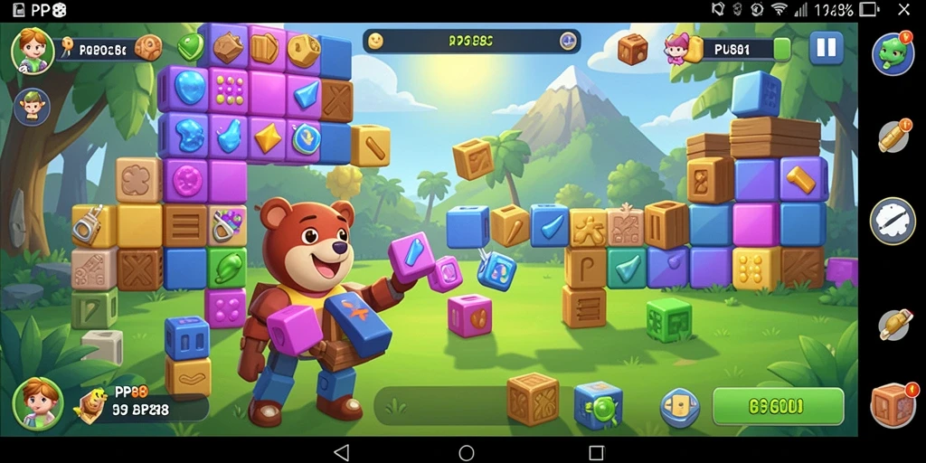 Screenshot gameplay PP88 menunjukkan berbagai puzzle yang menantang dan menarik.