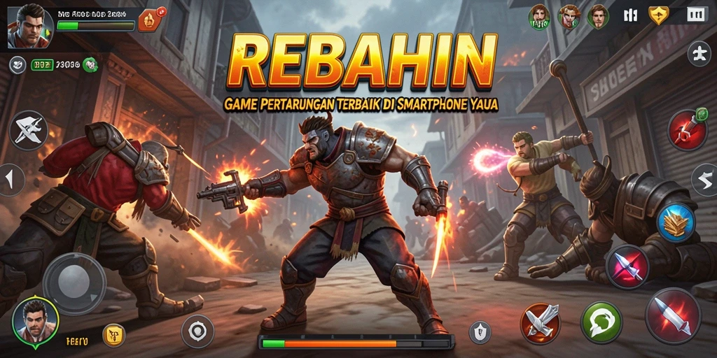 Tangkapan layar utama <strong>REBAHIN</strong> menampilkan aksi pertarungan yang mendebarkan.