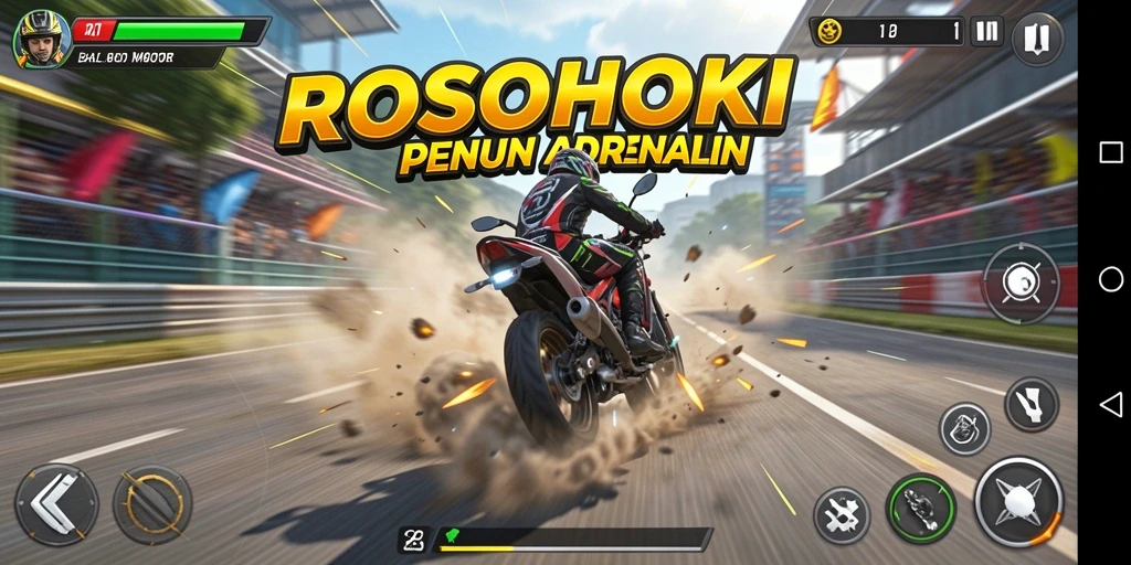 Tampilan gameplay seru dan menegangkan dalam ROSOHOKI.