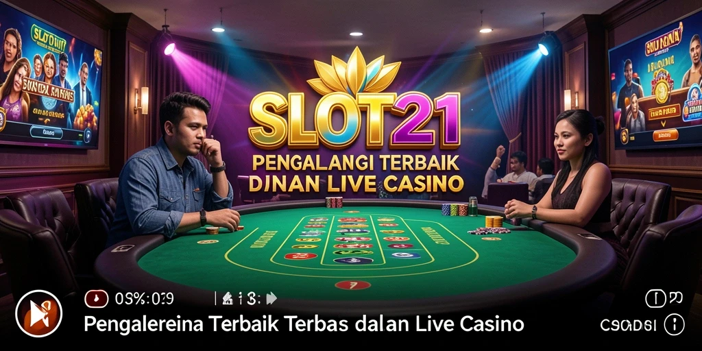 Tampilan menarik dari permainan Live Casino di SLOT21.