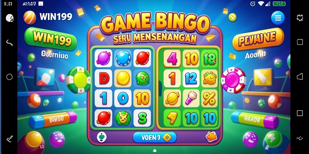 Screenshot utama WIN199 menunjukkan momen seru permainan Bingo.